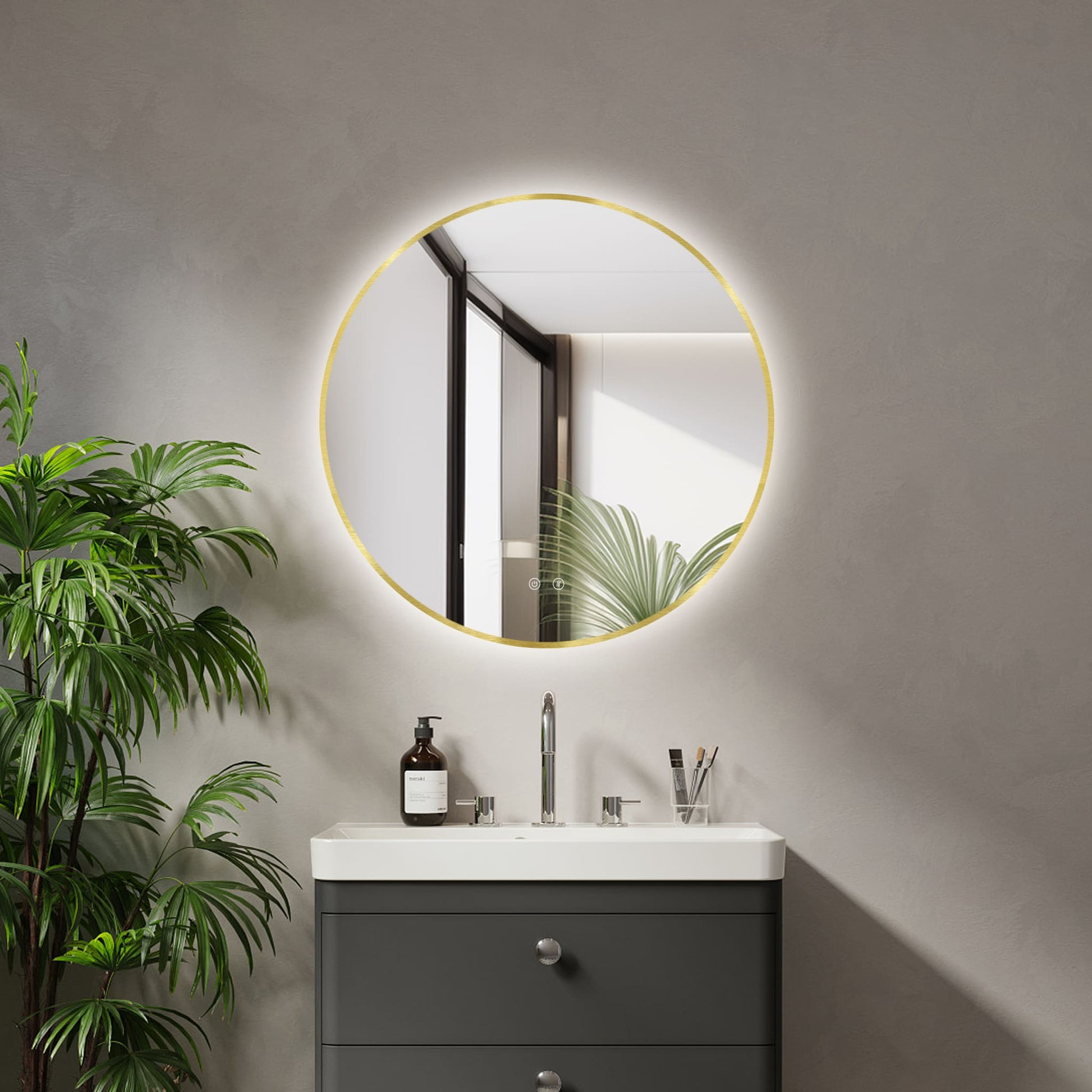 Miroir LED Ares Gold