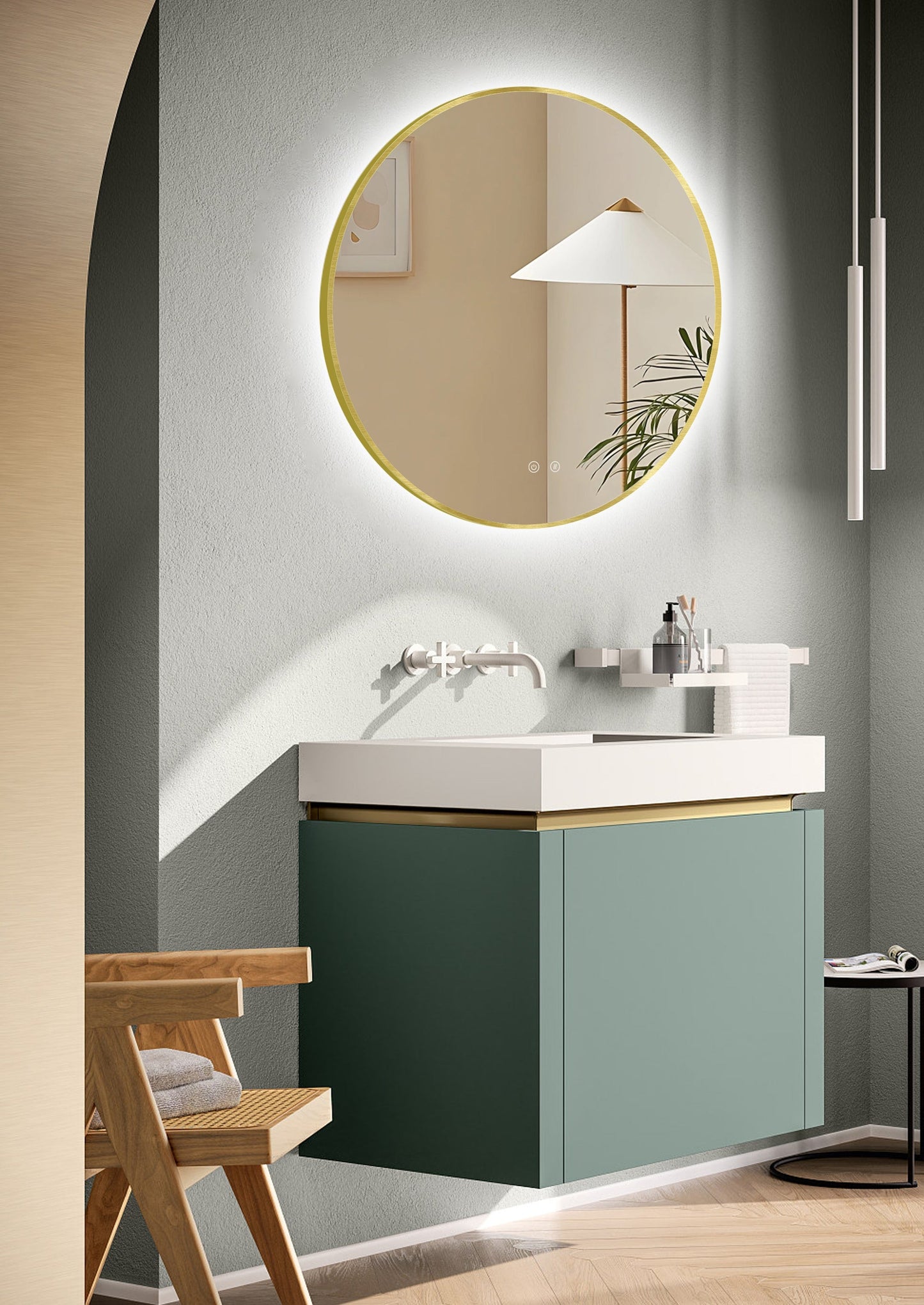 Miroir LED Ares Gold