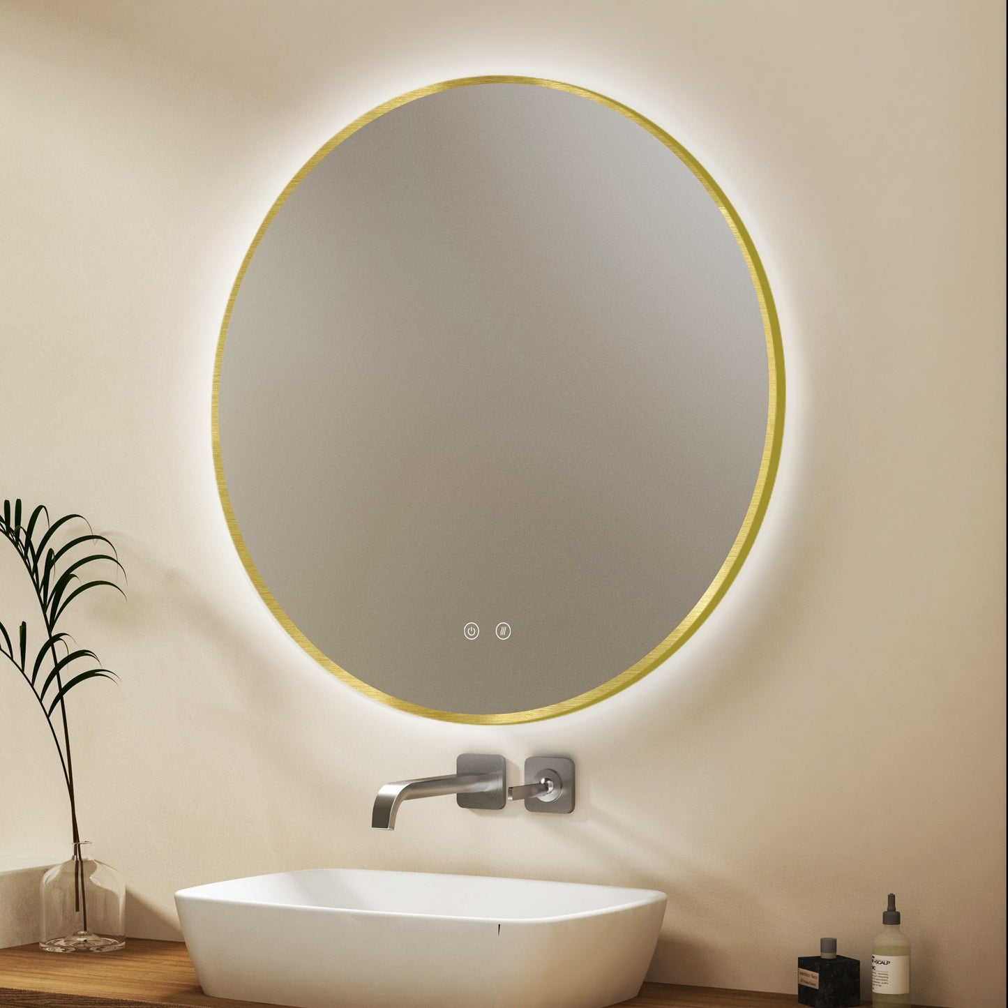 Miroir LED Ares Gold