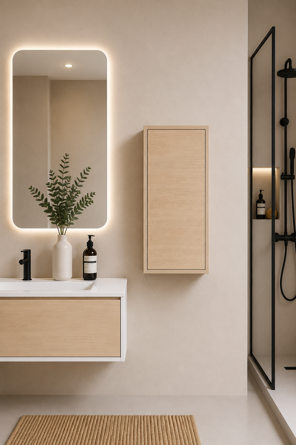 Colonne de salle de bain FLORENCIA une porte 70 cm