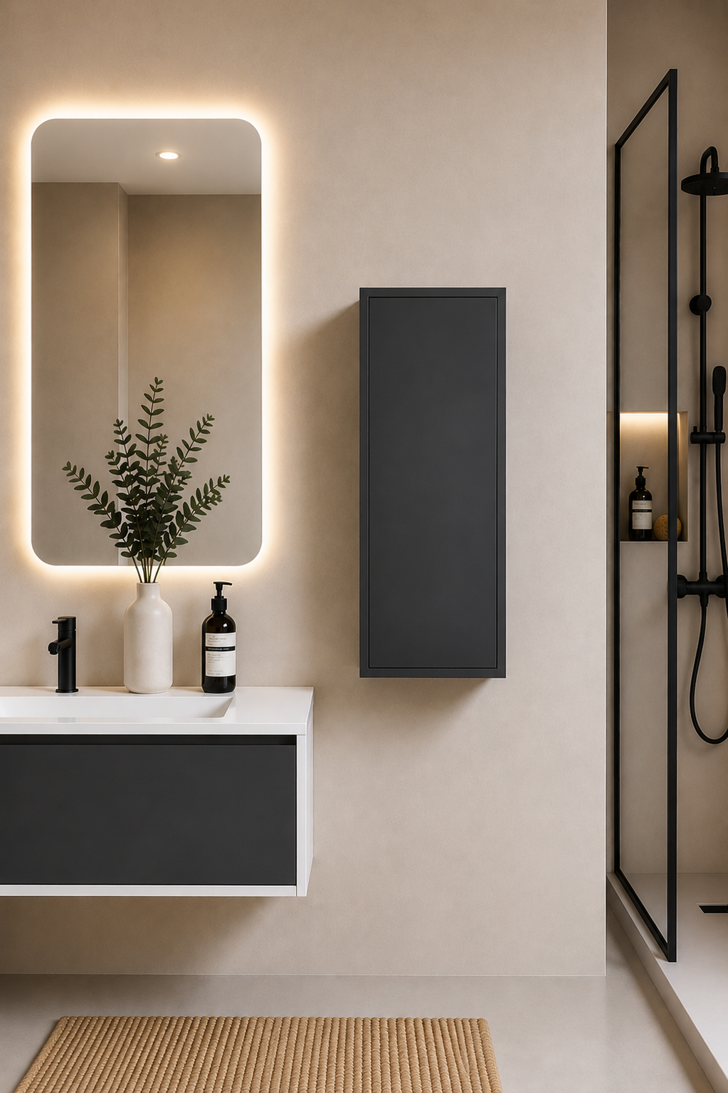 Colonne de salle de bain FLORENCIA une porte 70 cm