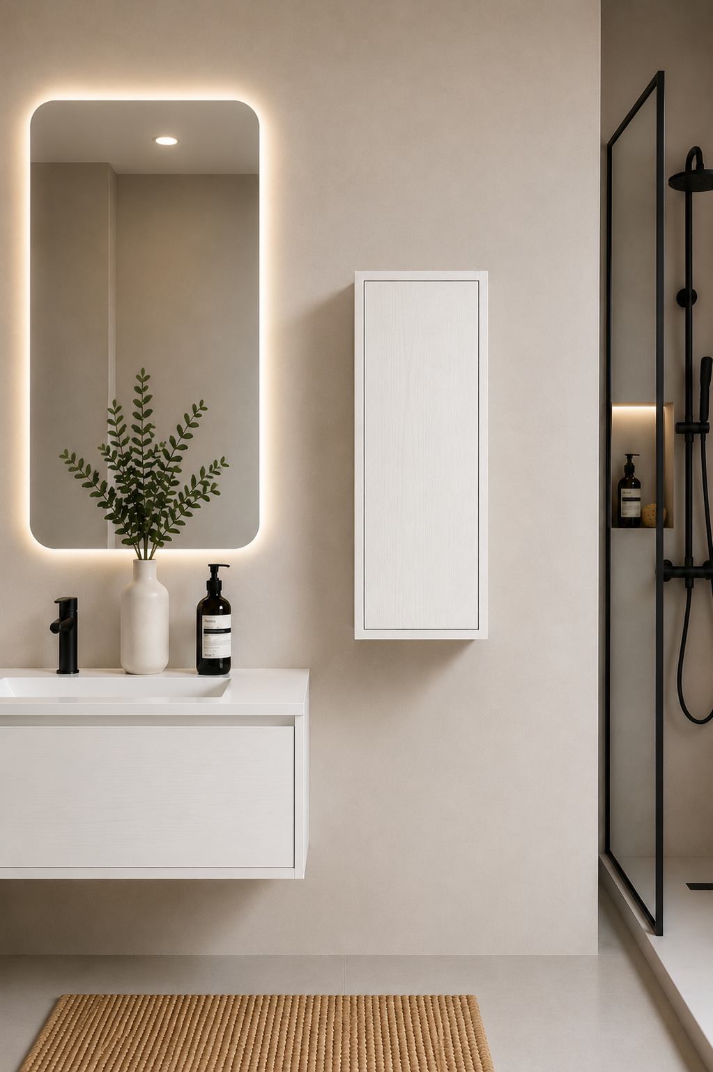 Colonne de salle de bain FLORENCIA une porte 70 cm