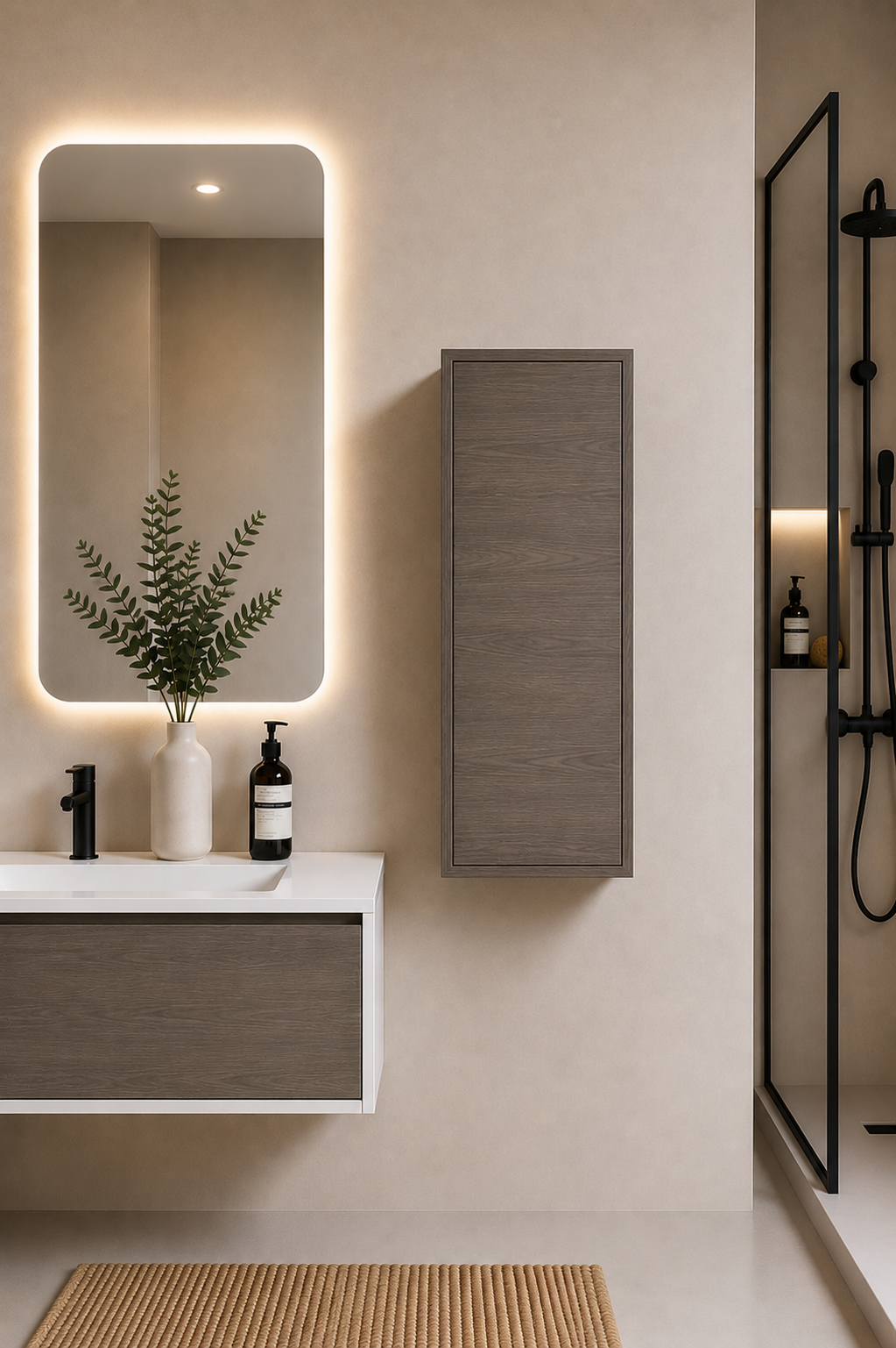Colonne de salle de bain FLORENCIA une porte 70 cm