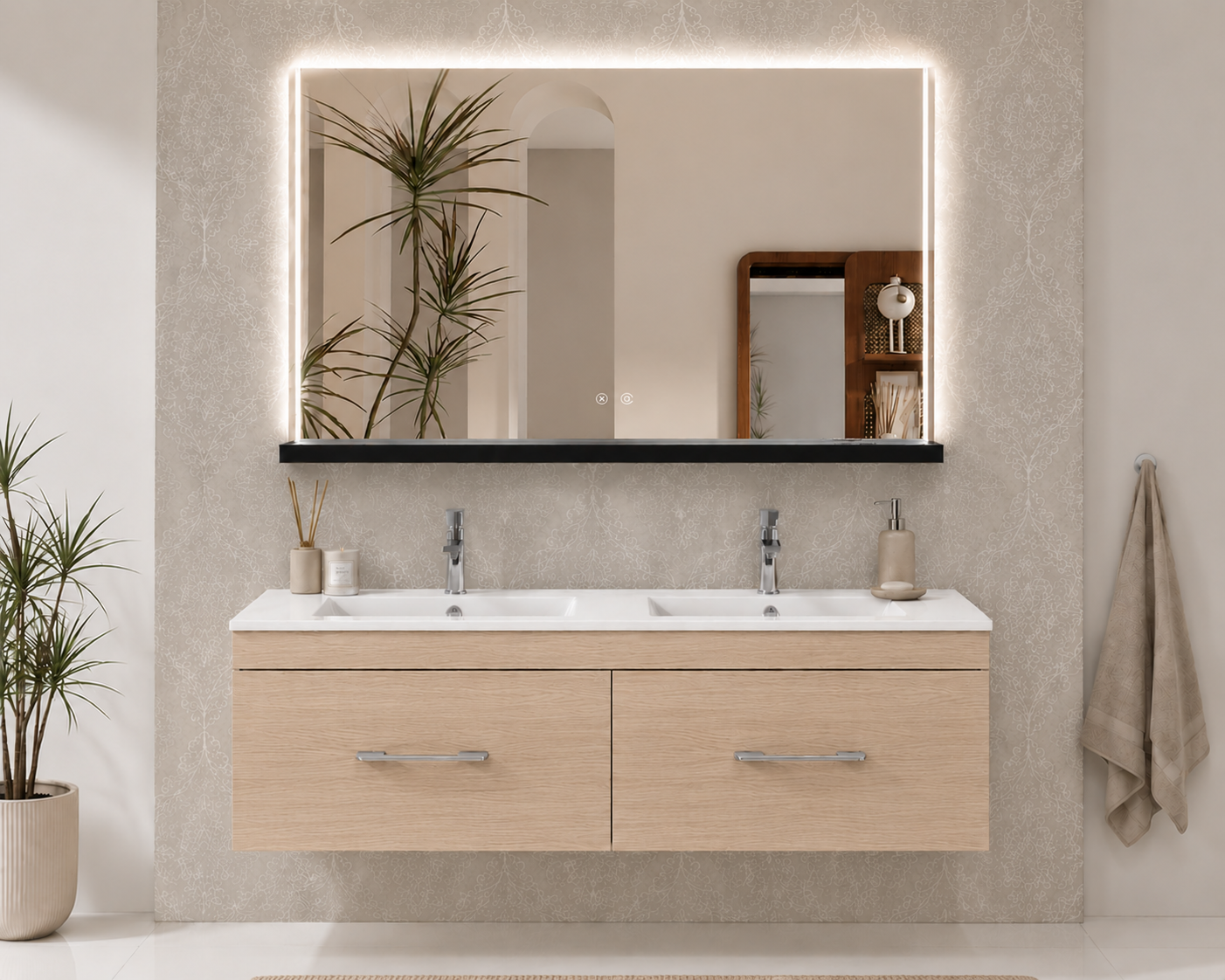 Meuble de salle de bain FLORENCIA avec lavabo