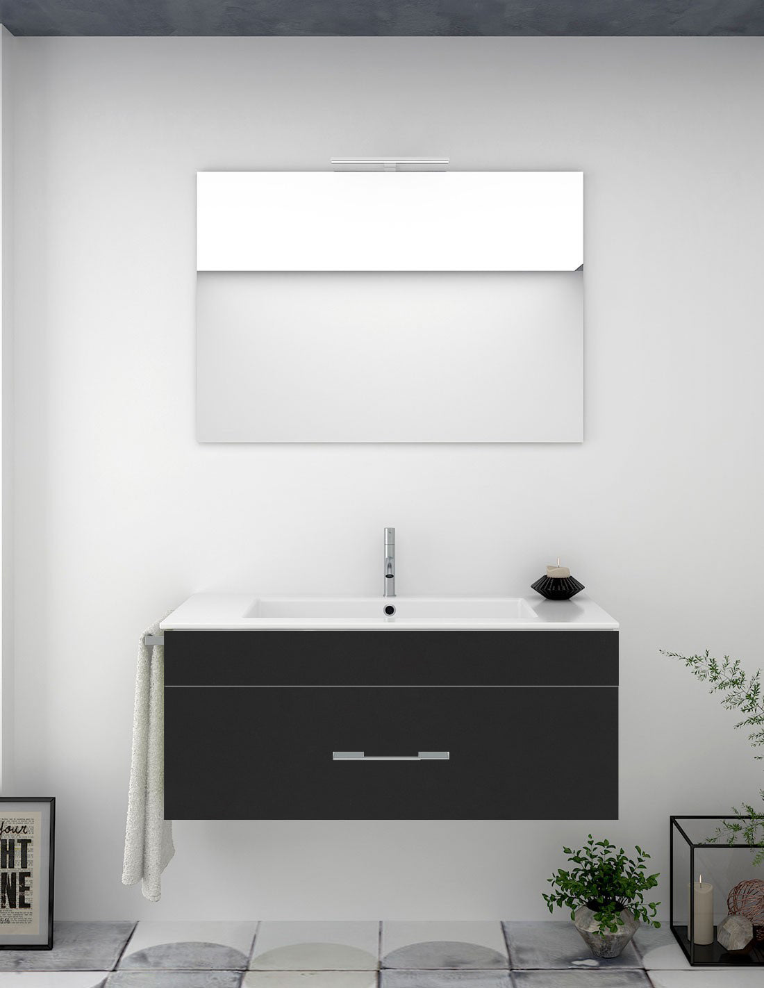 Meuble de salle de bain FLORENCIA avec lavabo