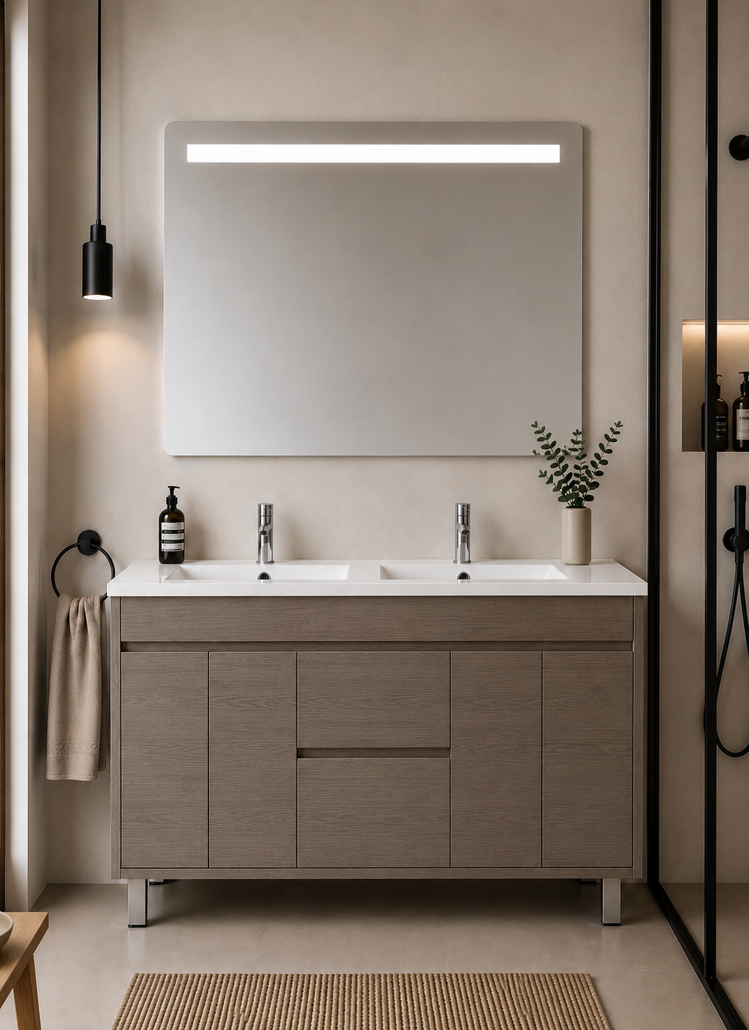 Meuble de salle de bain ISQUIA avec lavabo