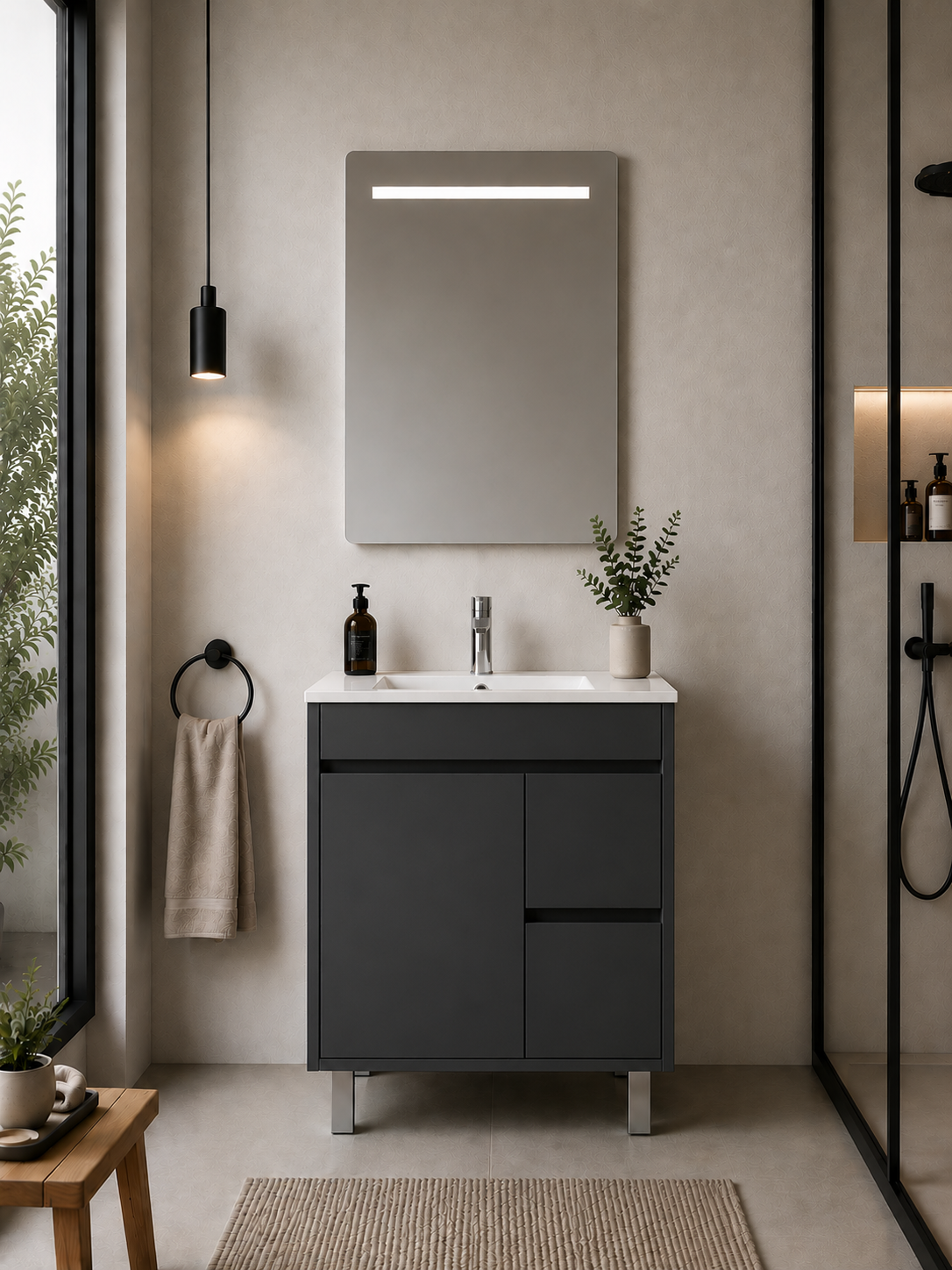 Meuble de salle de bain ISQUIA avec lavabo