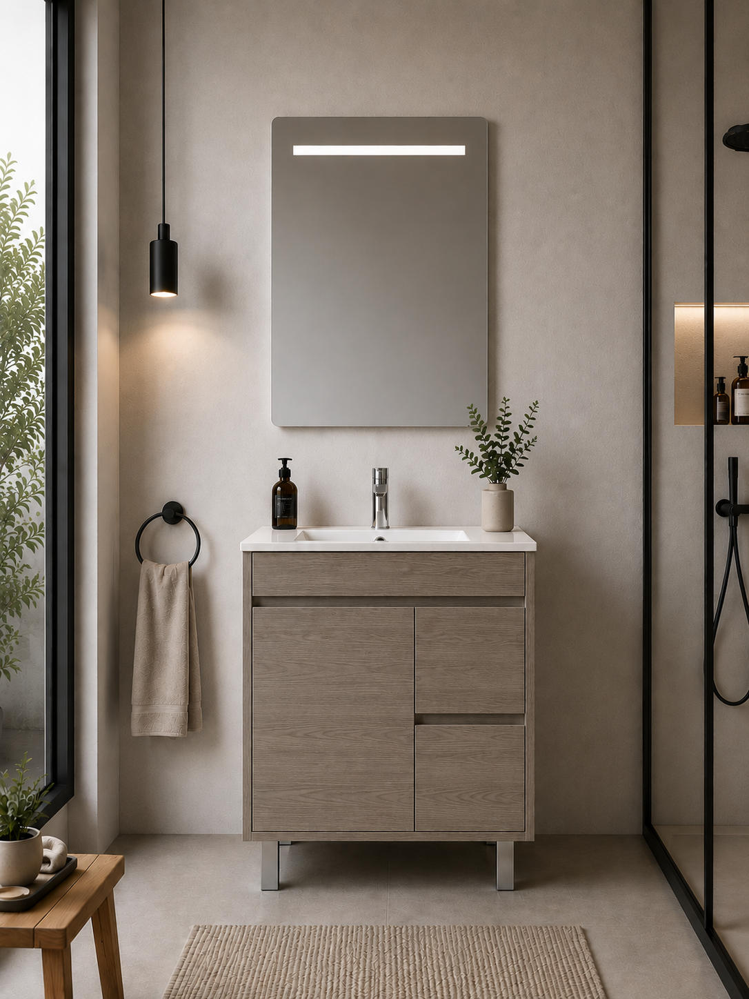 Meuble de salle de bain ISQUIA avec lavabo