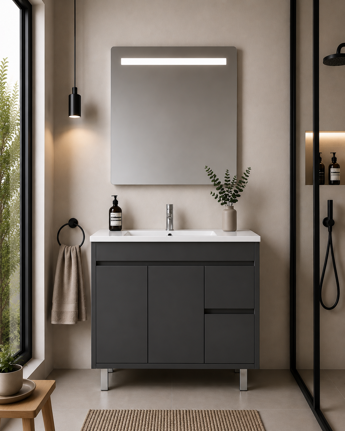Meuble de salle de bain ISQUIA avec lavabo