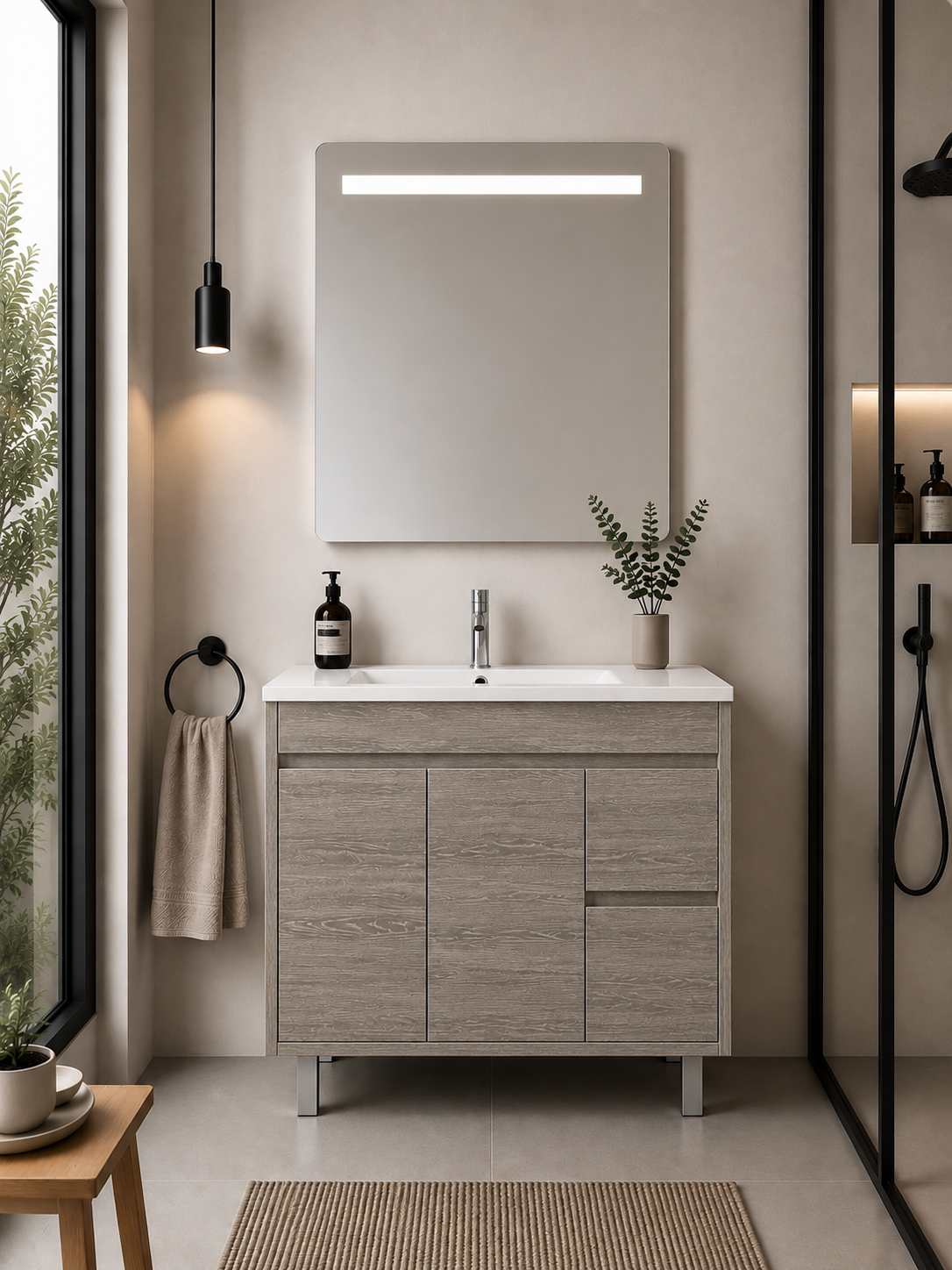 Meuble de salle de bain ISQUIA avec lavabo