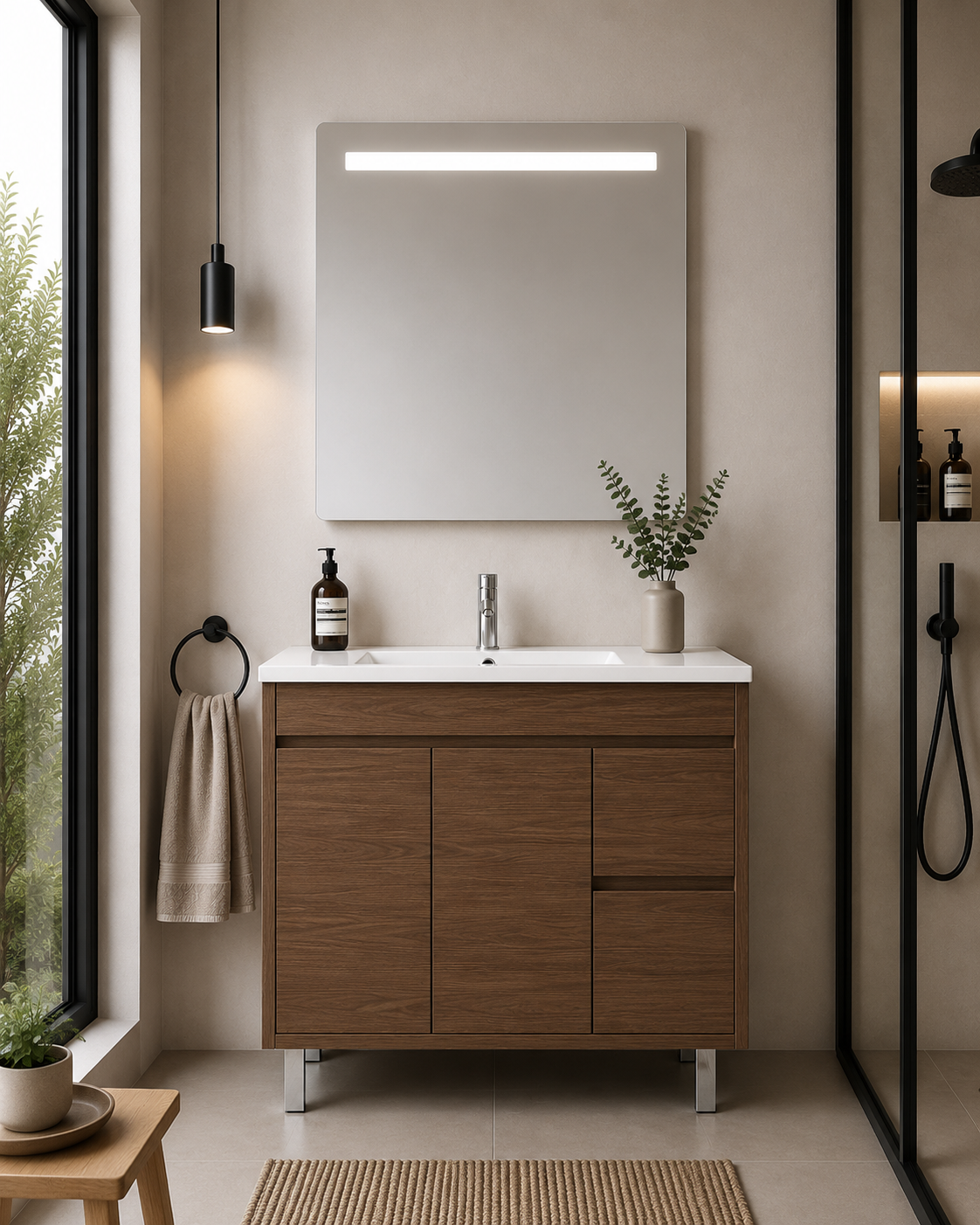 Meuble de salle de bain ISQUIA avec lavabo