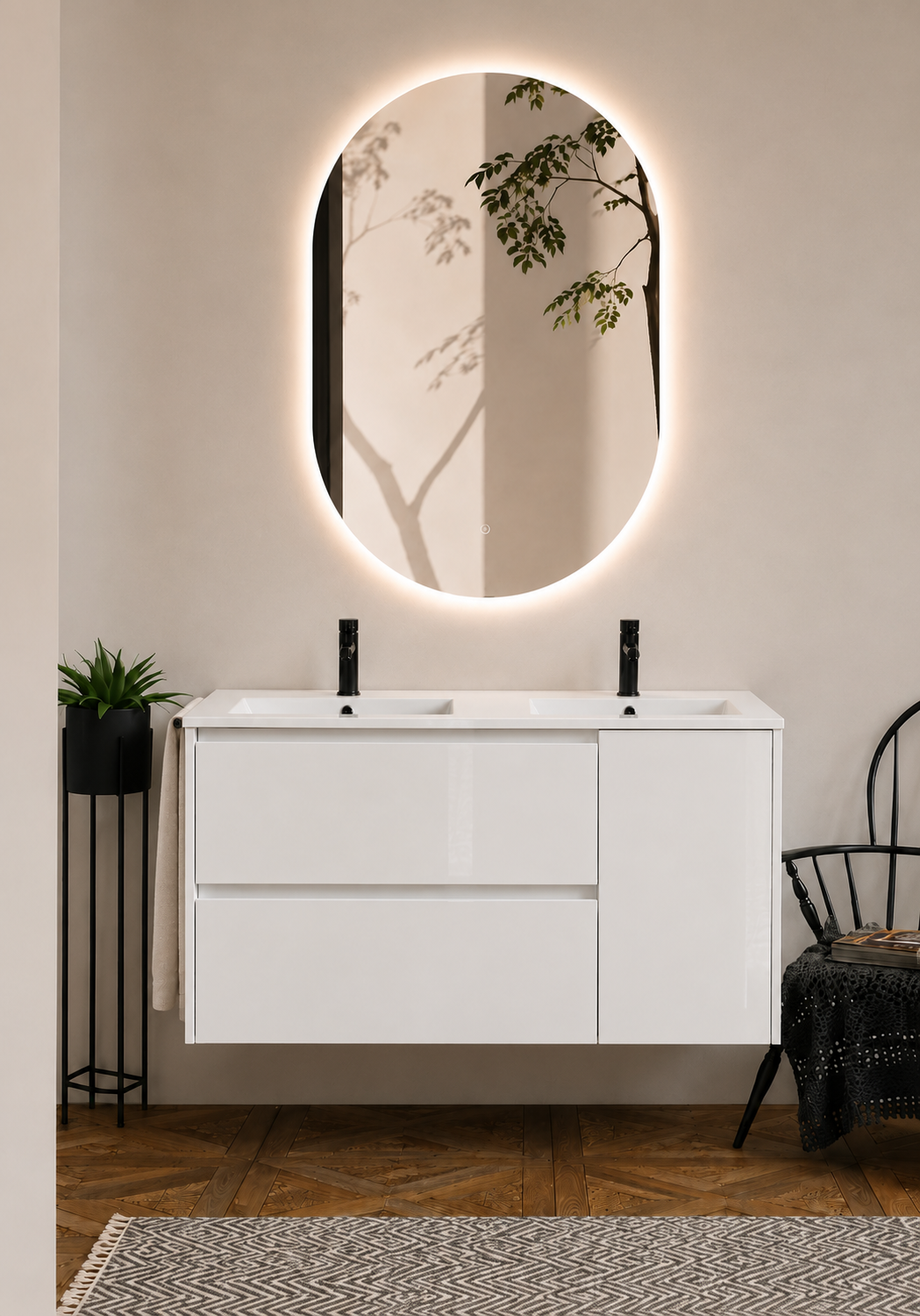 Meuble de salle de bain ITACA avec lavabo