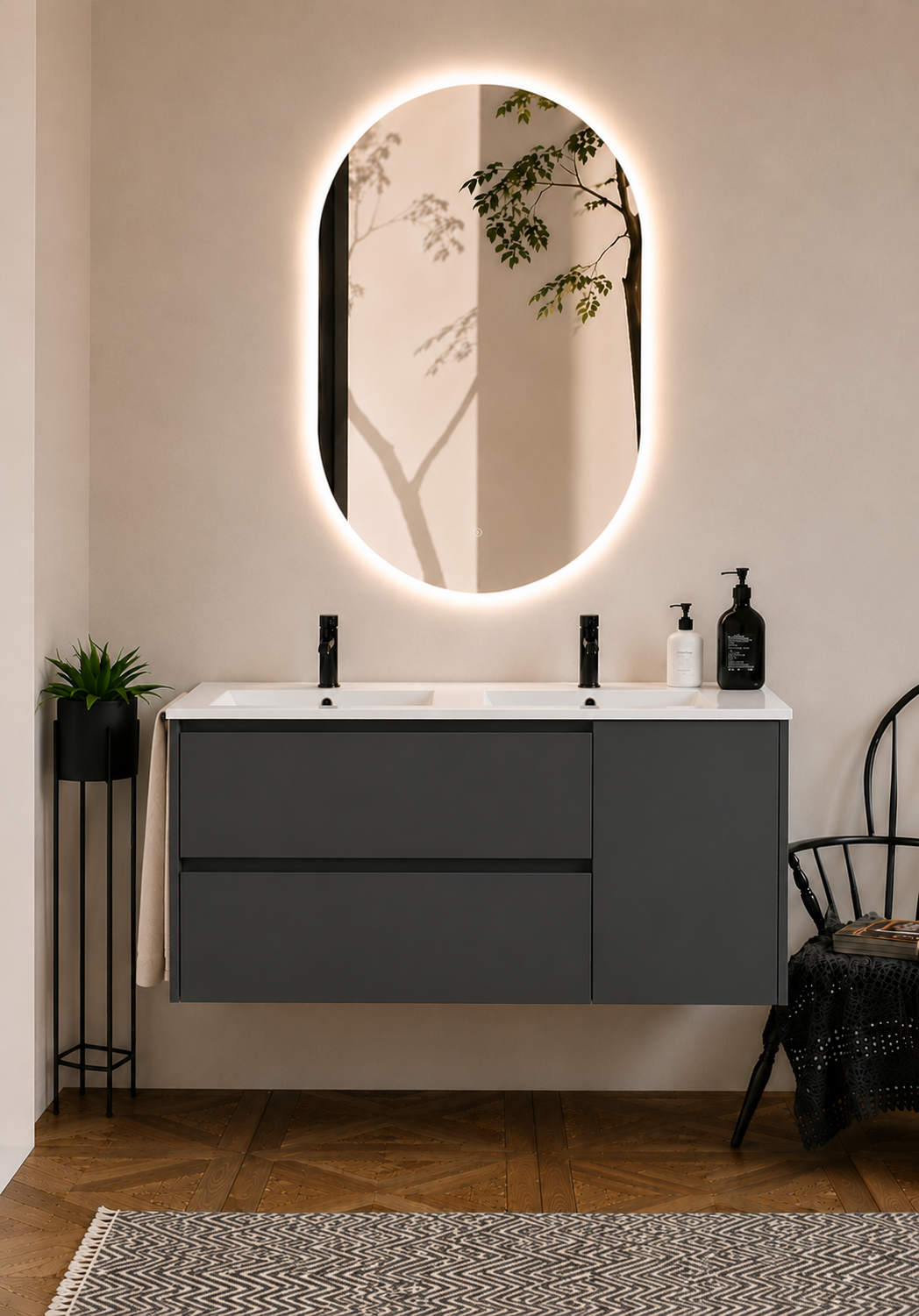 Meuble de salle de bain ITACA avec lavabo