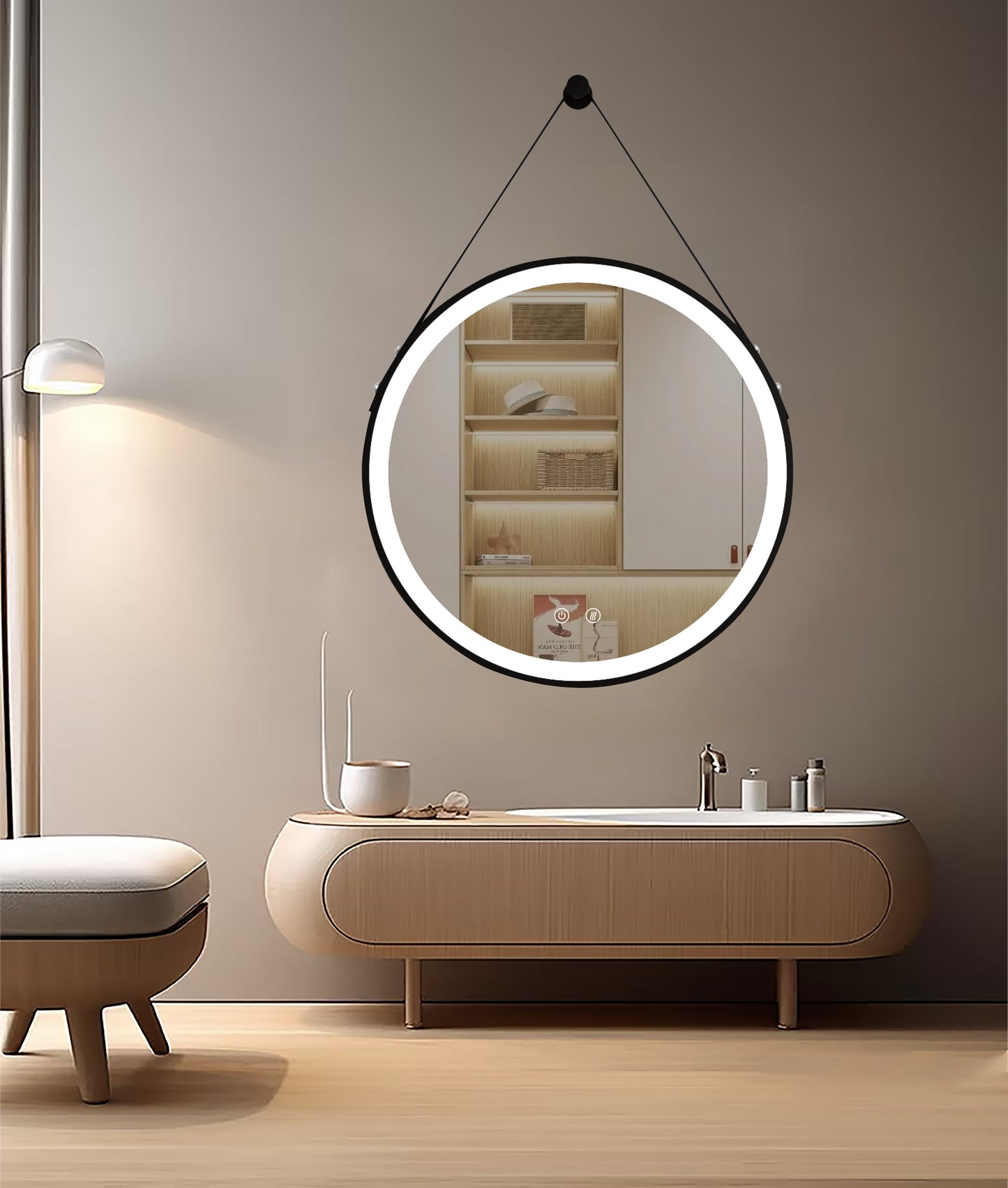 Miroir LED Olympus Black