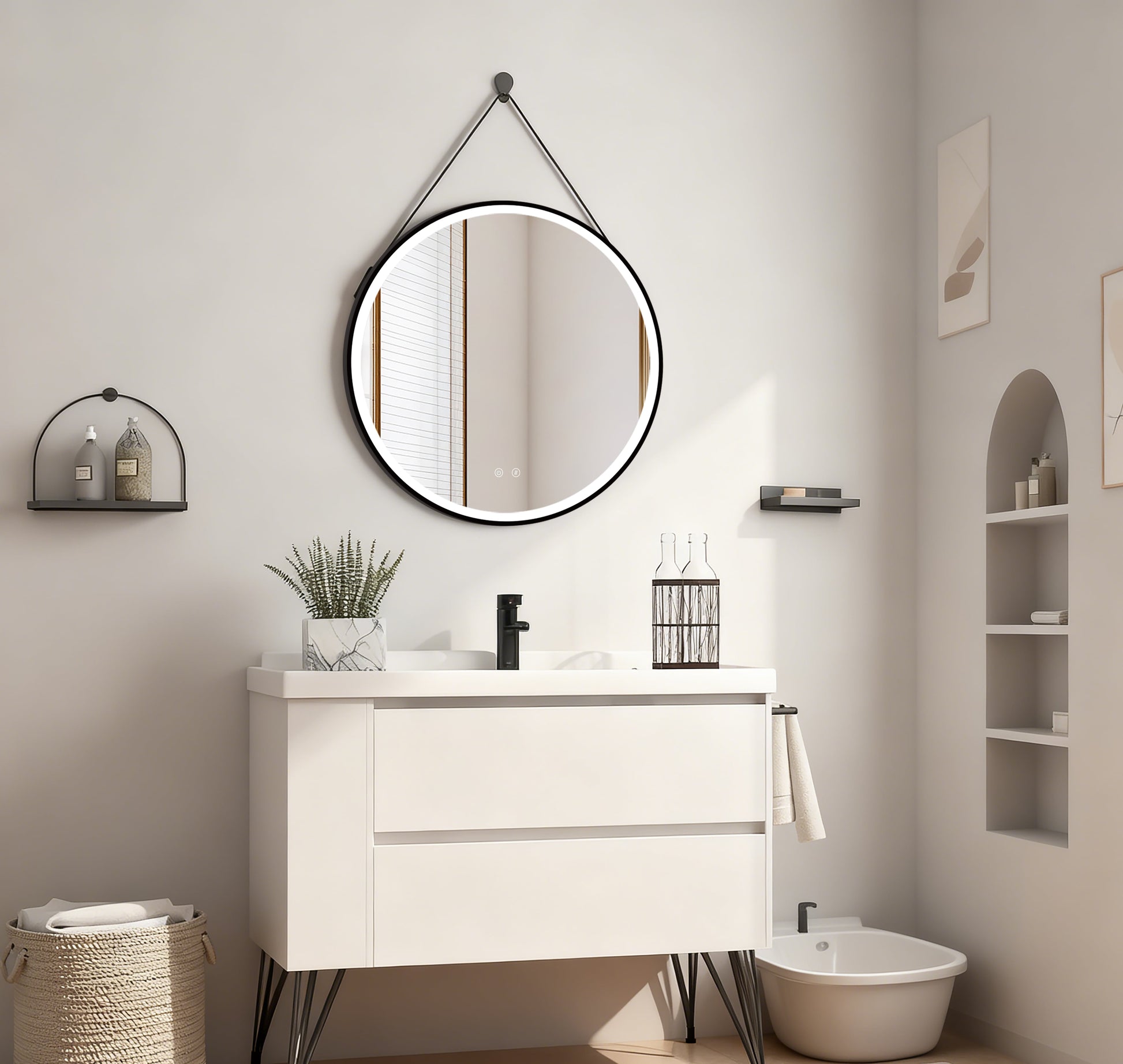 Miroir LED Olympus Gold