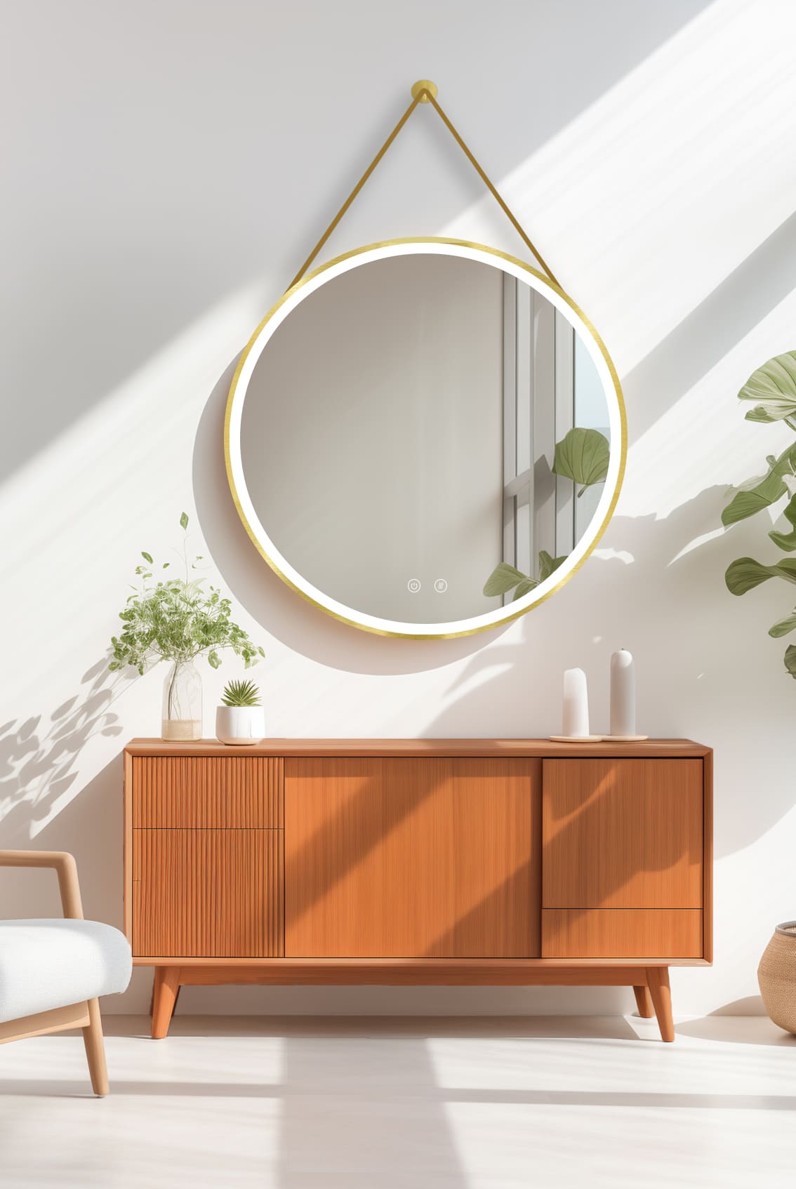 Miroir LED Olympus Gold