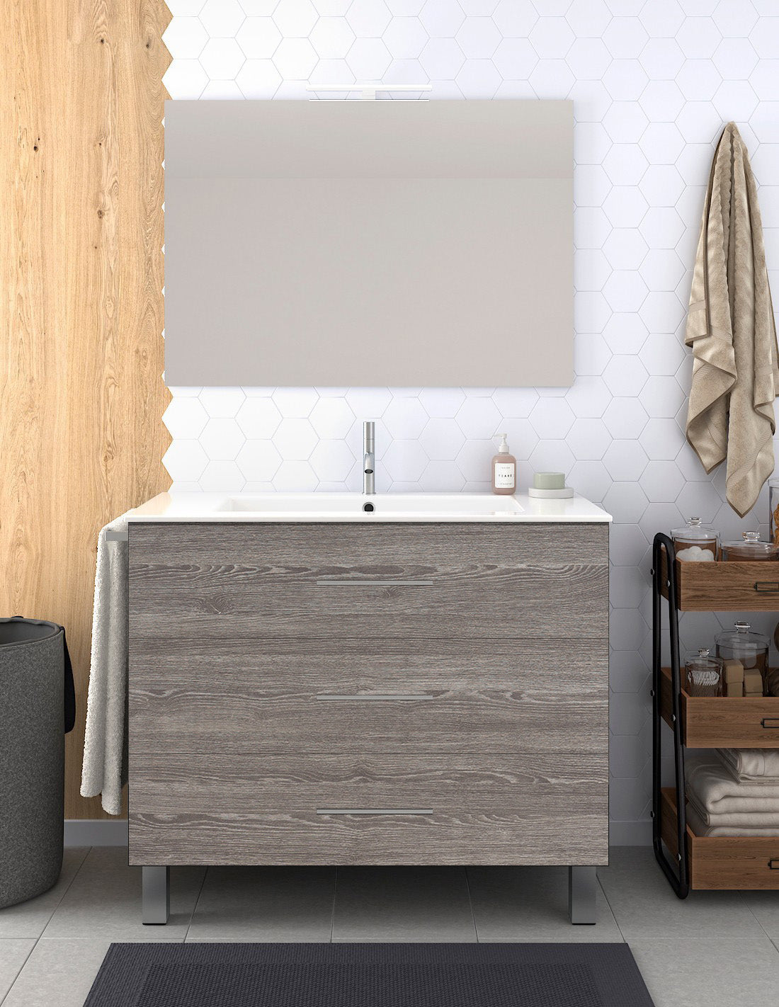 Meuble de salle de bain RIBERA avec lavabo